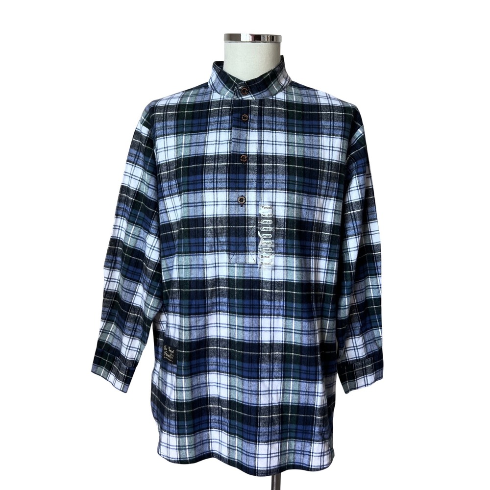 Vermont Flannel Co Mens Small Button Up Long Sleeve Shirt Plaid‎ Preshrunk